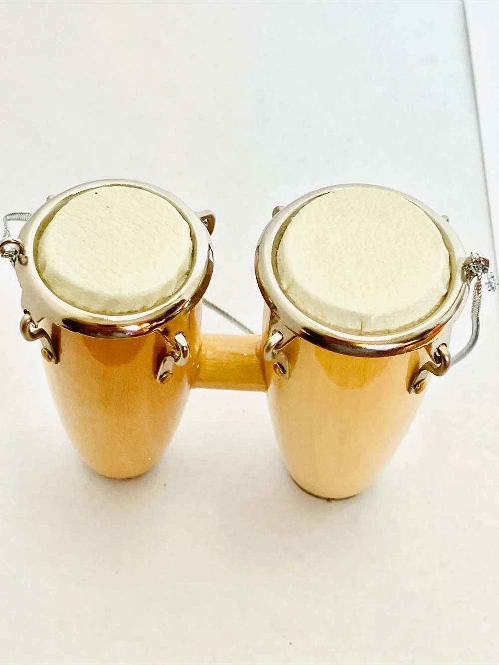 Conga Drum Wooden Christmas Ornament Unbranded Minor Wear